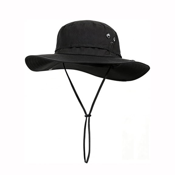 OQRKI Plus Size Xl Xxl Sun Hats for Men Bucket Boonie Uv Protection Upf50 Waterproof Wide Brim Foldable Fishing Beach,Sun Hat