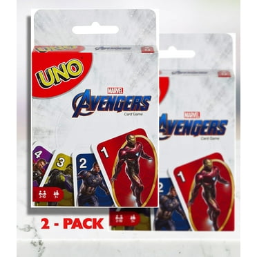 2 Pack UNO Special Edition Marvel Avengers Kids and Family Card Game