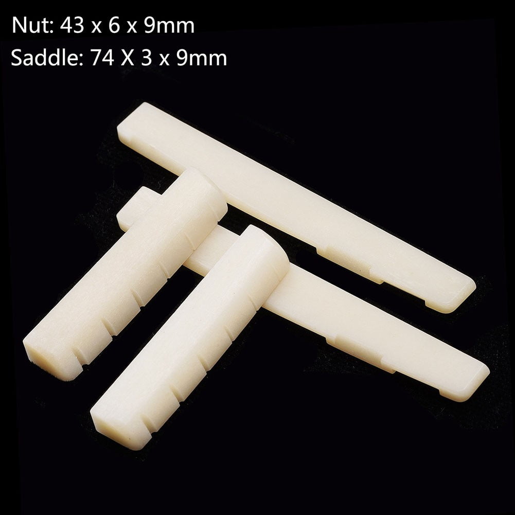 Slotted Bone Guitar Nut Saddle ST TL Electric Guitar Luthier tool parts