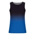 thumbnail image 4 of Xysaqa Plus Size Men's Tank Tops Gradient Sleeveless T-Shirt Gym Workout Sports Fitness Summer Casual Bottoming Vest Tops (Available in Big & Tall) 3X 4X 5X 6X Summer Savings, 4 of 5