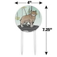 thumbnail image 2 of Acrylic Bobcat Lynx Cat Cake Topper Party Decoration for Wedding Anniversary Birthday Graduation, 2 of 6