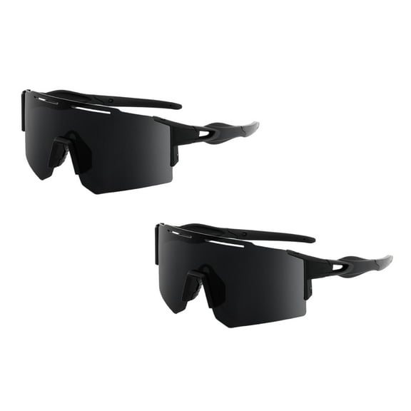 2 PCS Polarized Sports Sunglasses UV400 Lightweight TR90 Frame Running Baseball Glasses for Men Women Driving Fishing Cycling