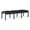 Navy, variant on Lenox Wood Reception Waiting 18" 3-Seat Bench / Black Wood / Navy Blue