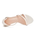 thumbnail image 5 of Women Chunky Sandals heels Ankle Strap Wedding Dress Pump Shoes White Size 6.5, 5 of 7