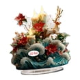 thumbnail image 1 of Adorno navideño bidimensional de la plaga con base, colección de adornos acrílicos, decoración para 186 cm de ancho, 1 of 9