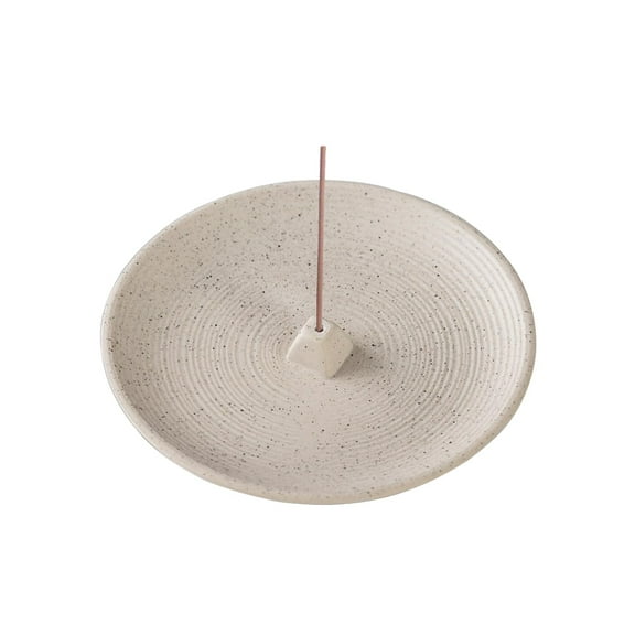 ZZ Incense Holder and Incense Burner,White Incense Stick Holder,Ceramic Coil Incense Holder Simple