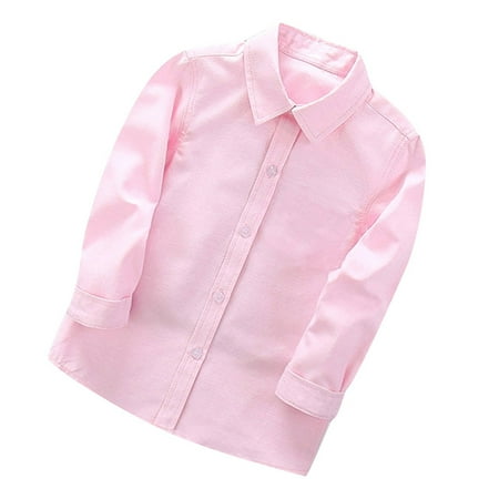

Christmas Clearance! Funicet Toddler Boys Short Sleeve Lapel Sets Toddler Boys Fashion Long Sleeve Blouse Solid Color Gentleman s School Uniform Shirt Pink 2-3 Years