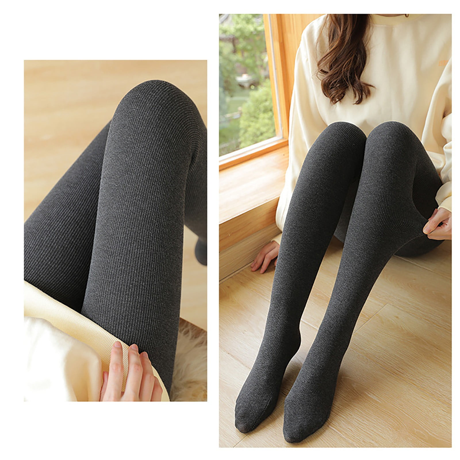 CAICJ98 Leggings For Women Women's Extra Long Leggings Tall Leggings Over The Heel High Waisted