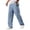 Light Blue#130720GG, variant on Waffle Pants Men Wide Leg Men's Hiking Pants Elastic Waist Drawstring Palazzo Cotton Jogging Pants Light Brown S