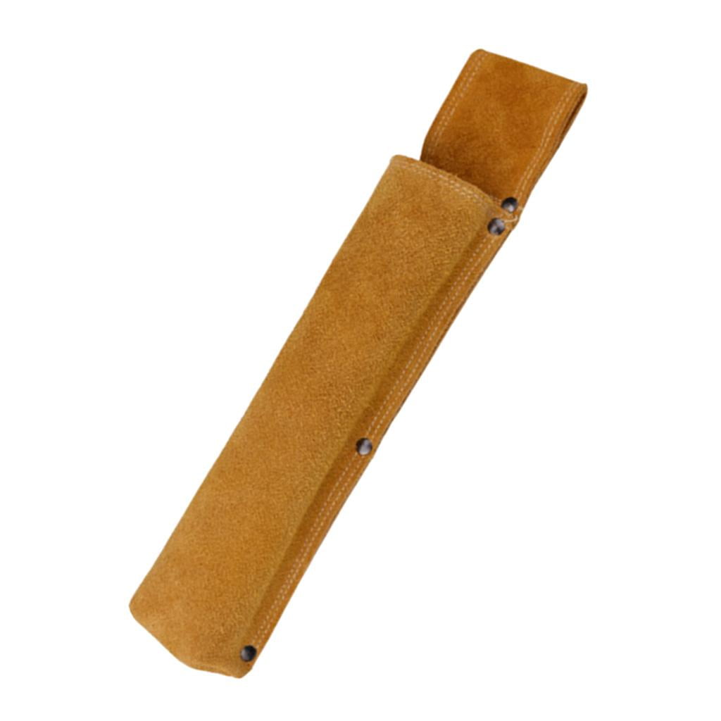2x Leather Welding Rod Holder Convenient Flame-Retardant cutting Waist Bag