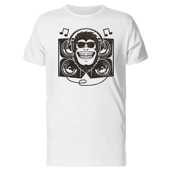 Funny Dj Monkey, Music, Cool Tee Men's -Image by Shutterstock
