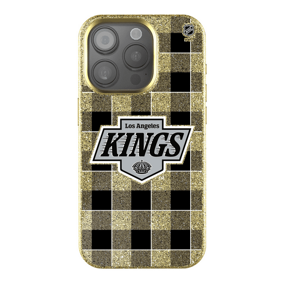 Keyscaper  Los Angeles Kings Plaid Bling iPhone Case