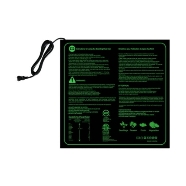 Esterilla térmica para plántulas, almohadilla térmica para viveros de invierno, almohadilla térmica multiusos para plántulas, calentador para propagación de 20 pulgadas x 20 pulgadas