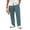 Green, variant on Zimjoy Big and Tall Men's Casual Pants Summer Cotton Linen Wide Leg Trousers Lightweight Breathable Lounge Pants, Gray XL