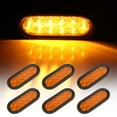 thumbnail image 1 of CCIYU Side Marker Light Universal 6pcs Amber 21LED Side Marker Clearance Light Bulbs Replacement fit for Truck Bus Boat SUV ATV Trailer Indicator Light Side Marker Assembly, 1 of 5