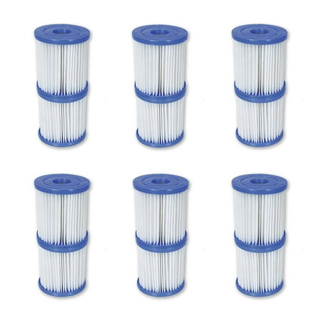 Bestway Flowclear Type V/Type K 330 GPH Replacement Filter Cartridge (6 (Best Way To Clean Cds With Scratches)