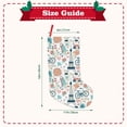 thumbnail image 3 of Fuzoiu Eiffel Tower Print 18 inches Christmas Stockings, Personalized Christmas Stockings,for Family Decorations Hanging Ornament for Xmas Holiday Party, 3 of 7