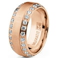 thumbnail image 2 of Metal Masters 1.75Ct. Mens Titanium Wedding Band Ring 8mm Rose-Goldtone, 2 of 5