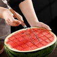 thumbnail image 5 of 2 In 1 Stainless Steel Fruit Cutter 2024 New Watermelon Slicer Cutter Summer Watermelon Fruit Cutting Fork Portable Watermelon Cutter Slicer Tool For Summer Family Parties, 5 of 5
