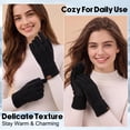 thumbnail image 5 of KOITHOT 2 Pairs Winter Gloves for Women Thick Lined Touch Screen Knit Warm Gloves for Cold Weather, 5 of 7