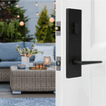 thumbnail image 6 of Weslock 066217272SL2D Addy Deadbolt Keyed One Side Handle Set with Philtower Lever, Matte Black, 6 of 7
