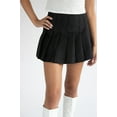 thumbnail image 4 of Pleated Skort - Women's Casual High-Waisted Tennis Skirt, White, 4 of 4