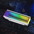 thumbnail image 3 of Disipador Calor M.2 Nvme 5V 3PIN ARGB SSD Cooler AURA Sync para M.2 2280 (Blanco), 3 of 8