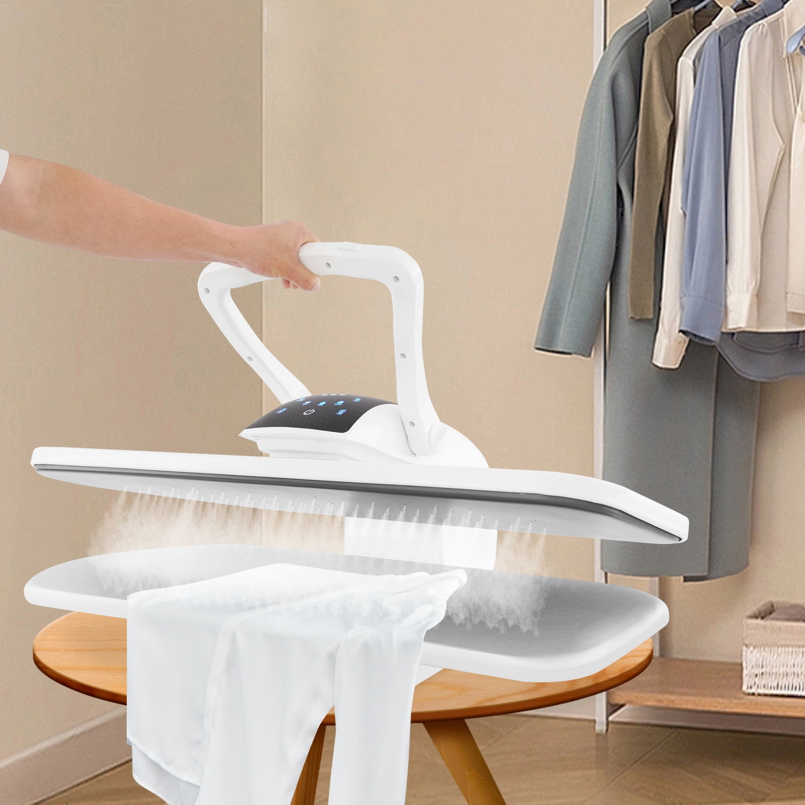 1 PCS White Professional Steam Iron Press, Intelligent Steam Press, Large Steam Iron Press, Power: 1600W,Voltage: 110V, 60Hz, 91.4*53*26cm/36*20.8*10.2in