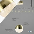 thumbnail image 2 of VONN Ravello 5" Integrated LED ETL Certified Aluminum Pendant in Brass, 2 of 13
