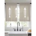 thumbnail image 2 of Fish Sheer Curtains 2 Panels Set Harmony Japanese Simple Style Beige Sheer Window Curtains Light Filtering Rod Pocket Voile Drapes for Bedroom Living Room 52"x45", 2 of 8