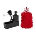 thumbnail image 1 of Dispensador de jabón para platos 3 en 1, dispensador de jabón líquido, organizador de encimera, accesorios de cocina fáciles de usar para Hotel, hogar, 1 of 10