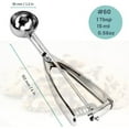 thumbnail image 2 of Cookie Scoop, Ice Cream Scoop,18/8 Stainless Steel, Cookie Scoops for Baking, 2Tbsp/ 30ml/ 1oz Cookie Dough Scoop, Ice Cream Scooper with Trigger Release, Cookie Scooper for Baking(#40), 2 of 10
