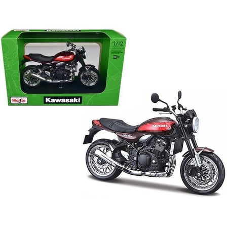 Maisto 32707BO Kawasaki Z900RS Stripes with Stand 1-12 Diecast Motorcycle Model, Brown & Orange