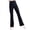 Black, variant on URMAGIC Toddler Girl Bell Bottom Flare Pants Solid Color Casual Elastic Waist Wide Leggings Trousers Kids Yoga Pants