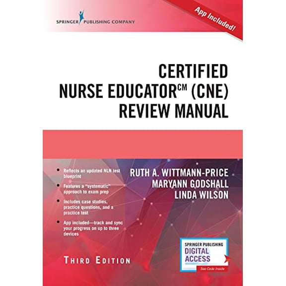Pre-Owned Certified Nurse Educator (Cne) Review Manual (Book with App) (Paperback) 082616479X 9780826164797