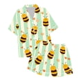 thumbnail image 1 of Ensemble de Pyjama Imitation Soie Imprimé pour Filles, 1 of 4