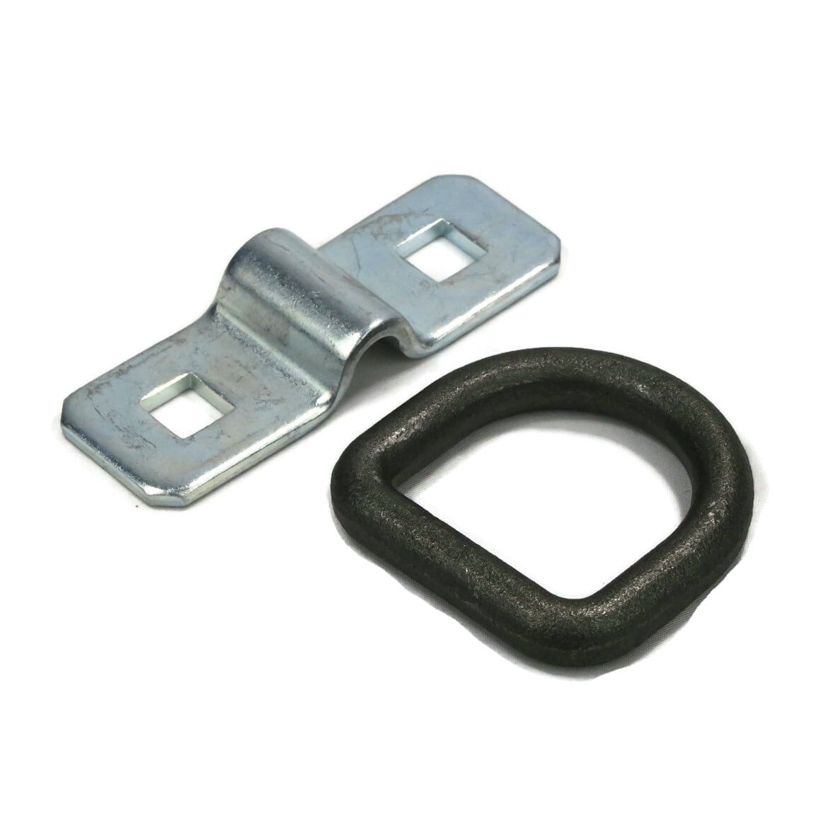 The ROP Shop 50-Pack 3/8" Steel D Ring Rope Tie Downs for Trailer Flatbed Truck Anchor Cargo