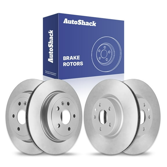 AutoShack Front & Rear Brake Rotors | Replacement For 2008-2014 Cadillac CTS 3.0L 3.6L 6.2L V6 V8 AWD RWD | 4-PC Set