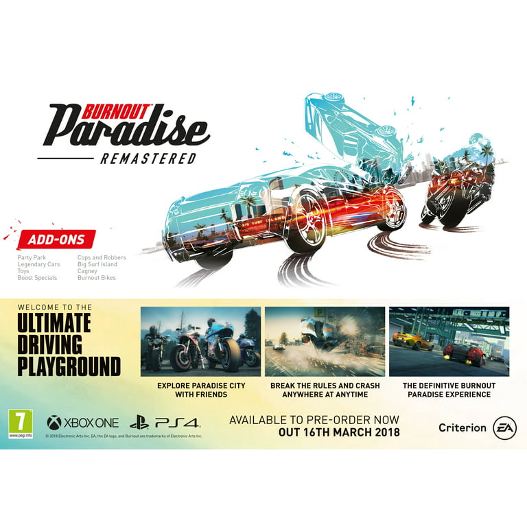Burnout Paradise Remastered, PlayStation Arts, Electronic 014633738971 [Physical], 4
