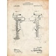 thumbnail image 2 of Borders, Cole 25x32 Gold Ornate Wood Framed with Double Matting Museum Art Print Titled - PP979-Vintage Parchment Otoscope Patent Print, 2 of 4