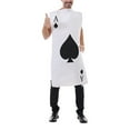 thumbnail image 2 of TheFound Men Halloween Costumes Poker Card Jumpsuit Men Masquerade Role-Playing Party Cosplay Outfits, 2 of 7