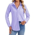 thumbnail image 6 of Vividaire Womens Button Down Shirts Oxford Cotton Long Sleeve Collared Work Office Blouses Tops, 6 of 8