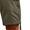 thumbnail image 5 of YABCSAZ Men's Cargo Shorts Knee Length Summer Shorts Cotton Capri Shorts, Lightweight Breathable Outdoor Casual 3/4 Length Elastic Waist Drawstring Capri Cargo Pants with Multi Pockets, 5 of 5