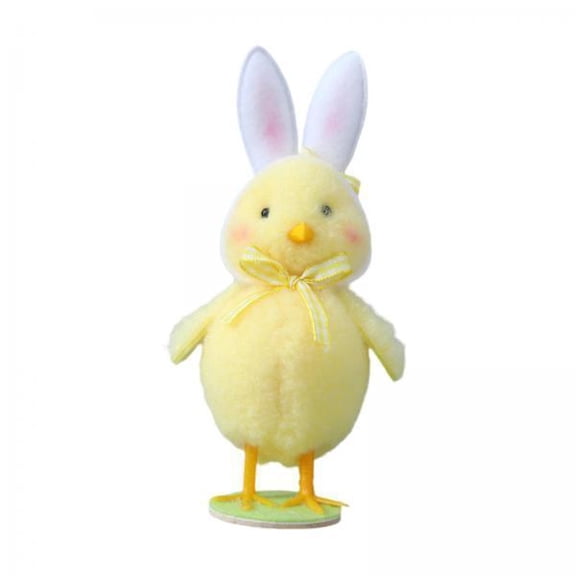 LeeQinersw 4xEaster Rabbits Ear Chick Home Furnishing Easter Gift Party Decor Animal Doll Yellow 4 Pcs