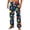 Blue, variant on Mens Pajama Pants Christmas Santa Print Pajama Bottoms for Men Pj Pant Sleepwear with Pockets Red XL