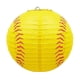 thumbnail image 1 of Sywqhk Farol de papel deportivo hecho a mano para decoración de fiesta de cumpleaños (beisbol amarillo), 1 of 6