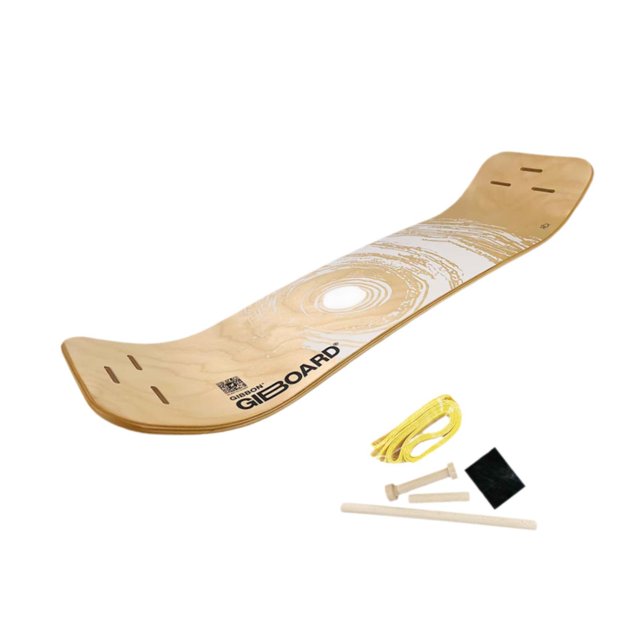 Almencla Wooden Balance Board with Rope, Stability Slackline Portable Balance Training Board for Core Workout Standing Style B