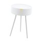 thumbnail image 4 of Mesa auxiliar redonda, escritorio de centro, mueble decorativo, mesita de noche Blanco, 4 of 9