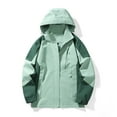 thumbnail image 2 of Women’s Waterproof Rain Jacket Lightweight Outdoor Windbreaker Rain Coat Shell for Hiking, Travel, 2 of 3