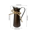 thumbnail image 2 of Galvanized Metal Pitcher Vase Vintage Watering Can Flower Holder Shabby Chic Decor for Home Table Mantel Shelf Centerpiece, 2 of 5